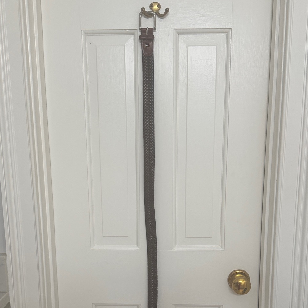 Tommy Hilfiger Brown Braided Belt